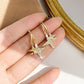 New Square Ear Clip 2022four Seasons Female Special-Interest Design Light Luxury and Simplicity Ins Wind Net Red Temperament Female Earrings