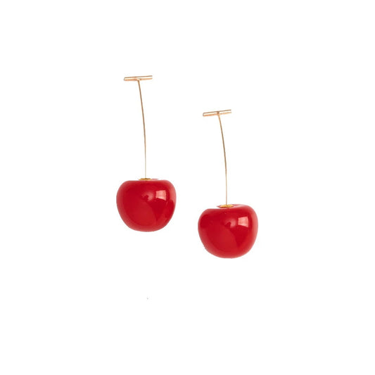 earrings ladies luxury earrings 2022 fashion colorful earrings korean fashion transparent cherry earrings ladies summer cherry girl cute earrings birthday party simple earrings accessories