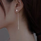 925 sterling silver jewelry small fresh butterfly ear wire earrings earrings female models super fairy niche temperament long INS wind Mori system