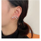Advanced micro-set snake earrings female design sense earrings new wave personality senior earrings