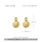Exaggerated round large earrings fashion personality temperament metal geometry retro cold wind silver needle earrings female
