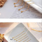 Titanium steel color-protected gold beads round beads beans tassel lines long earrings fairy ear wire
